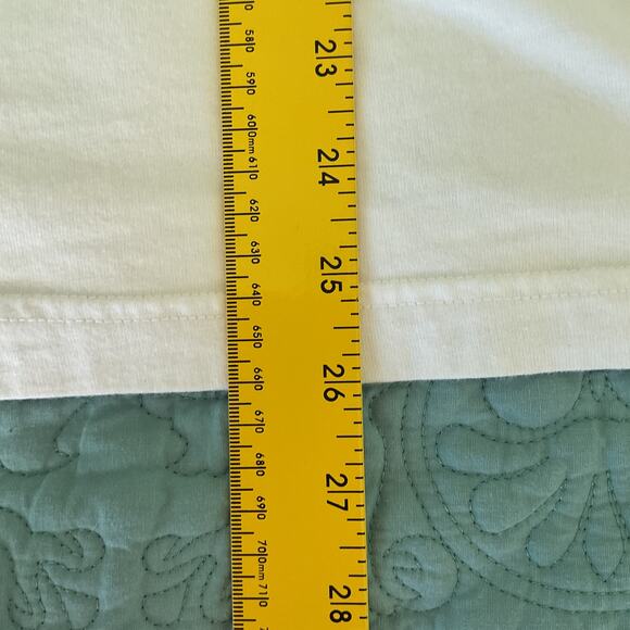 Marushka Womens Three Quarter Long Sleeve Hibiscus Screen Printed Tee Large - Picture 7 of 9